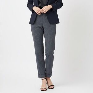 WORTH Navy Blue Striped Tapered Leg Career Wear Pants Trousers Women's Size 10